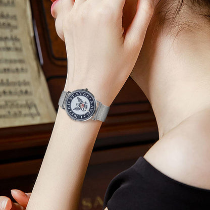 U.S. Navy Insignia 40MM All Stainless Steel Waterproof Monogram Dress Watch....