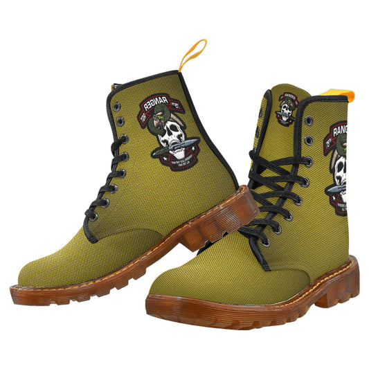 Men&#39;s Green Carbon Fiber Pattern Design Special Forces Canvas Monogram Boots Extremely Well Made Come With Initial Or Your Name On Them!